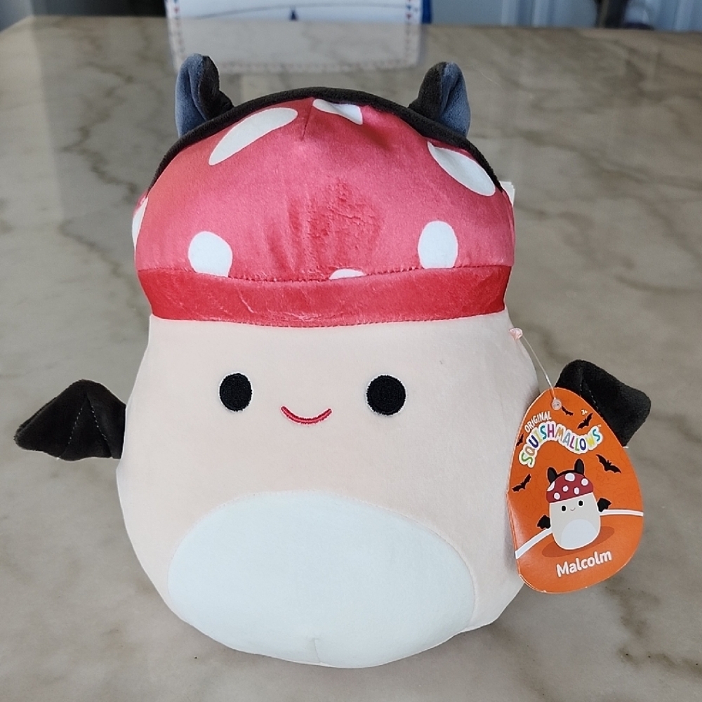 Squishmallows Red and Black Bat Plush